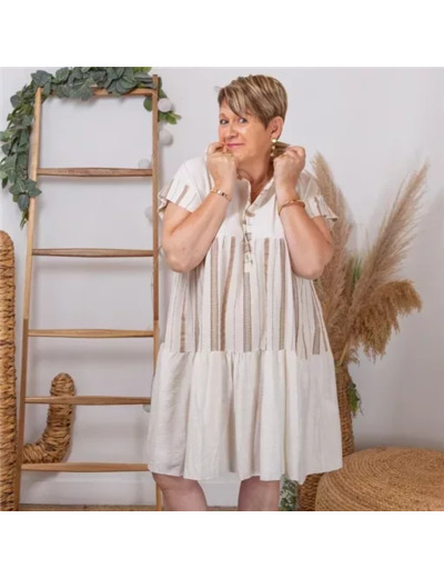 K291- Robe Bohême (Tu) 🇮🇹 (beige)