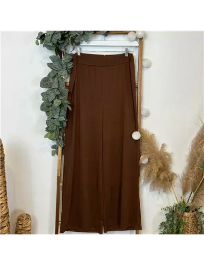 Z989- Pantalon large Grande Taille (camel)