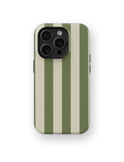 Pistachio Stripes Case | Coque de téléphone 3D 2en1 Ultra-résistante