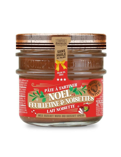 Pâte A Tartiner Lait Noël Feuilletine Et Noisettes 250G