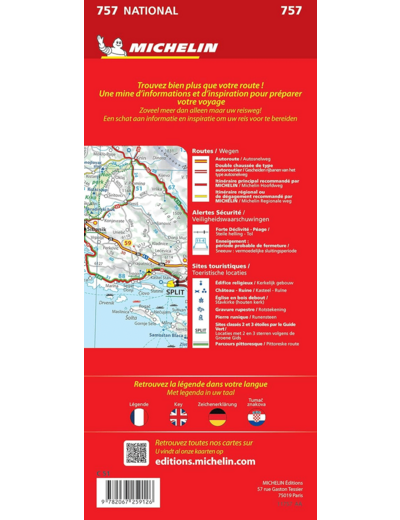 CARTE NATIONALE CROATIE / KROATIE