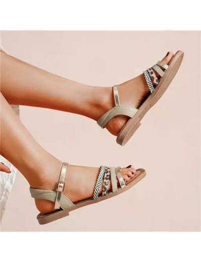 R418- Sandales (T36-T41) (kaki)