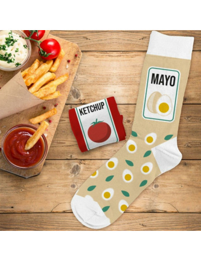 Chaussettes dépareillées - Ketchup Mayo