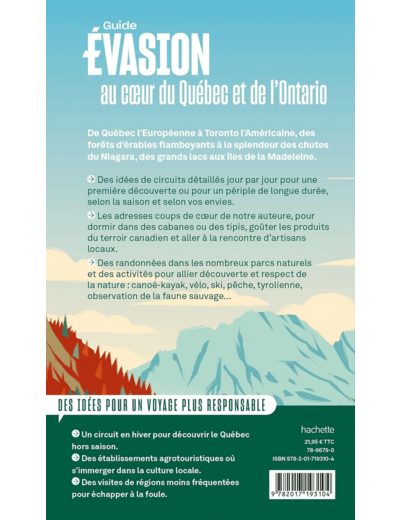 QUEBEC ET ONTARIO GUIDE EVASION