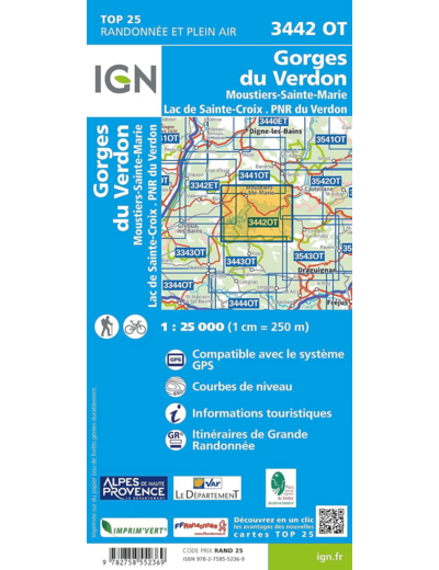3442OT GORGES DU VERDON - MOUSTIERS
