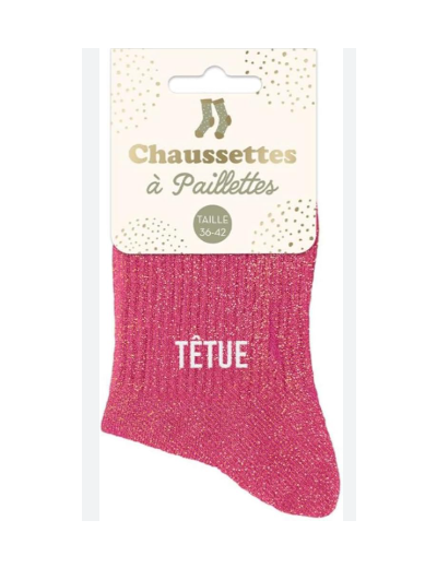 STC Chaussettes paillettes têtue