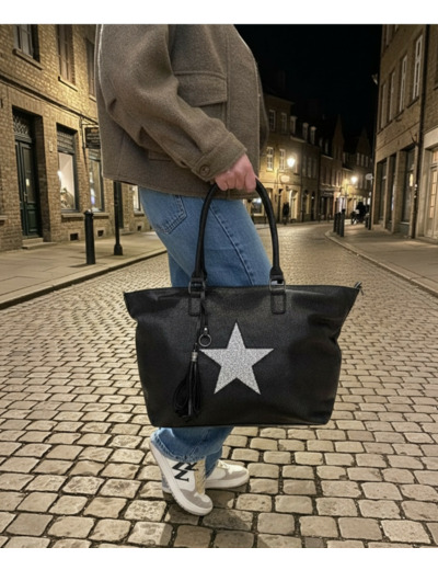 Sac cabas S-Black - Stella - Mandoline