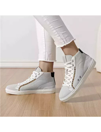 R404- Sneakers Montante Moow (T36-T41) (argenté)