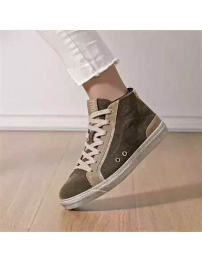R419- Sneakers Montante Moow (T36-T41) (kaki)
