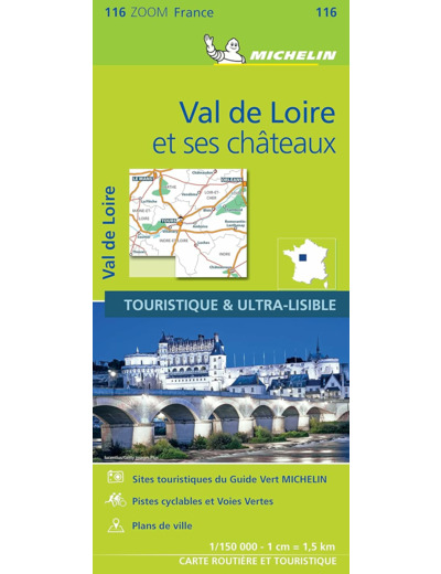 CARTE ZOOM VAL DE LOIRE ET SES CHATEAUX