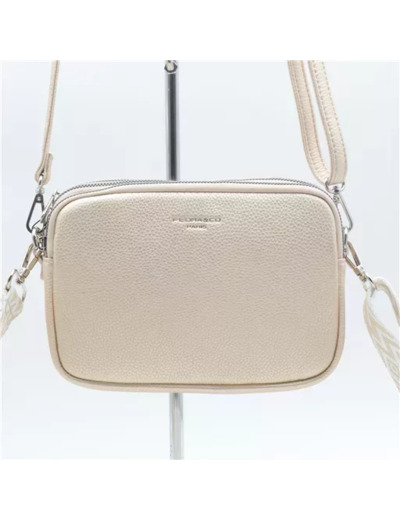 P426- Sac 3 poches Flora&Co (ecru)