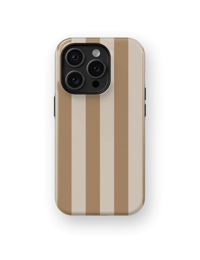 Light Brown Stripes Case | Coque de téléphone 3D 2en1 Ultra-résistante