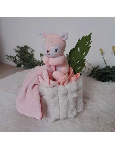 Gâteau de couches -Mini doudou faon