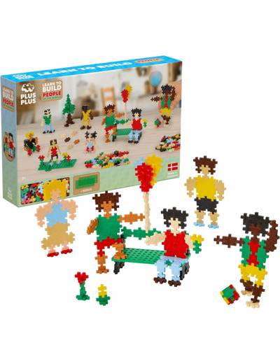 PLUS PLUS - Kit découverte Habitants du monde de 275 pièces - Jeu de construction - PP3933
