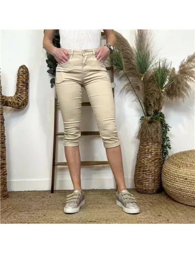 O631- Pantacourt Voggo (T36-T44) (beige)