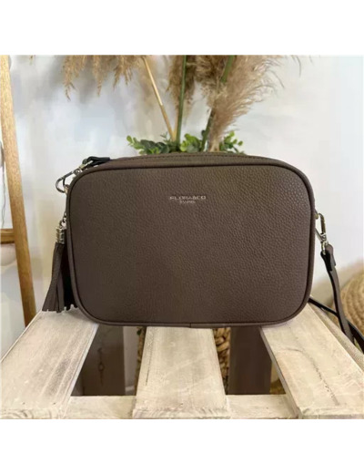 P428- Sac Flora & Co 2 Zips (taupe)