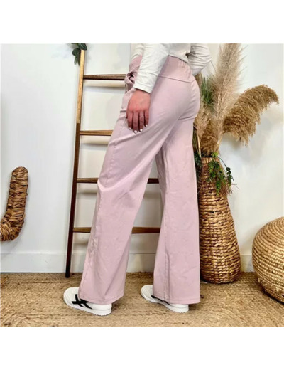 L792- Jogg Flare 2 poches (Tu) (rose pâle)