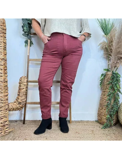 P152- Jean 7/8ème Voggo T42-T50 (bordeaux)