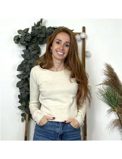 Y256- Pull Laine Cachemire "Tricotonic" (les T36&40) (beige)