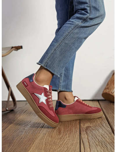 Basket femme rouge - Nour - Findlay