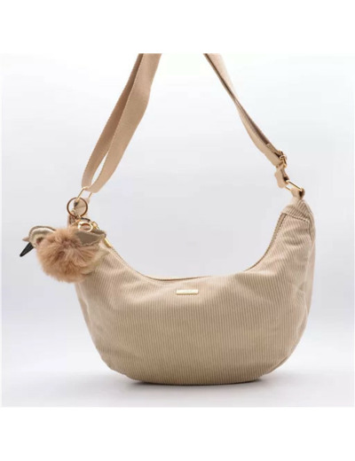 P403- Banane Velour cotelé Flora & Co (beige)