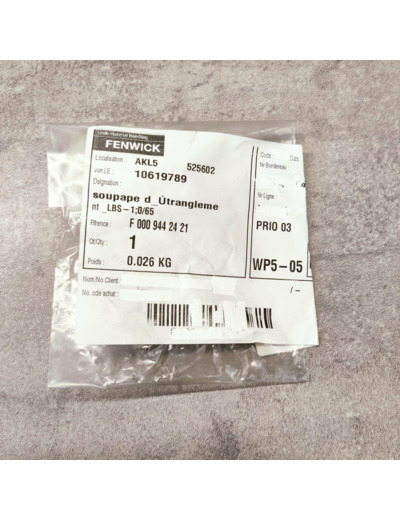 LINDE - Soupape d'étranglement LBS / 1;0/65 - 0009442421