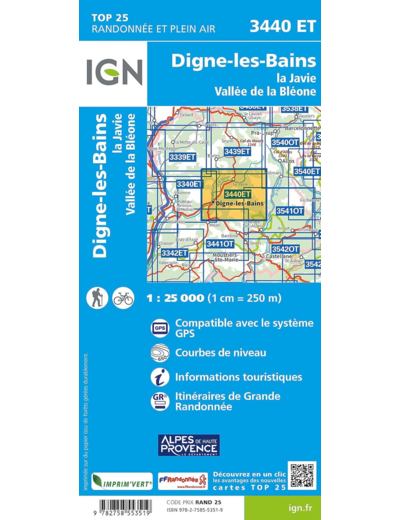 3440ET DIGNE LES BAINS LA JAVIE VALLEE DE BLEONE