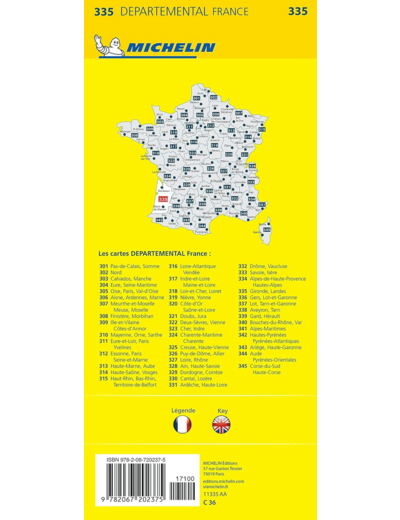CARTE DEPARTEMENTALE GIRONDE, LANDES