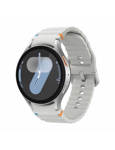 SAMSUNG Galaxy Watch 7 44mm Argent (Bracelet En Silicone Argentées) - Neuf