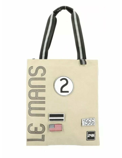 Sac de shopping 24H LEGENDE LE MANS - beige