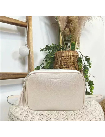 P428- Sac Flora & Co 2 Zips (ecru)