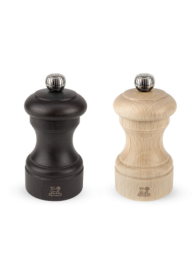 DUO MOULINS PEUGEOT BISTRO NATUREL ET CHOCOLAT 10 CM