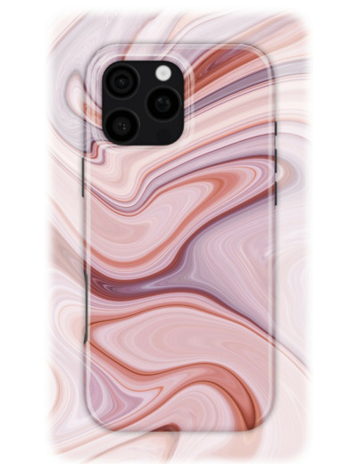Pinkish Strata | Coque de téléphone 3D 2en1 Ultra-résistante