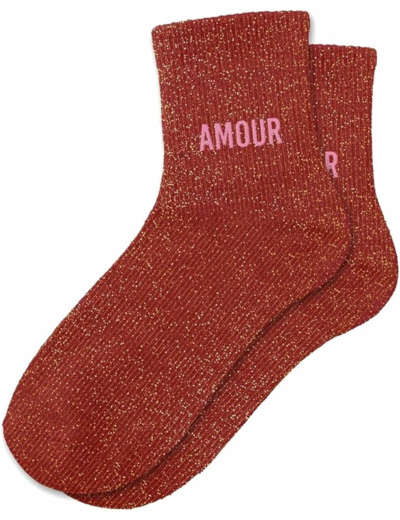Chaussettes à paillettes Amour