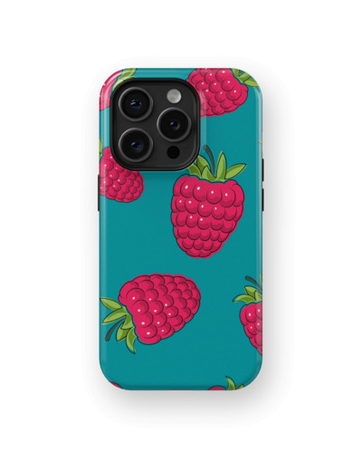 Raspberry Sketch | Coque de téléphone 3D 2en1 Ultra-résistante