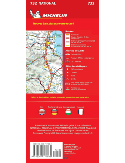 CARTE NATIONALE HONGRIE / HONGARIJE
