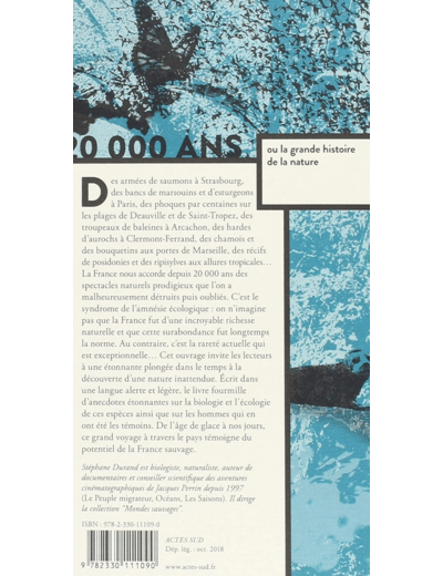 20000 ANS - OU LA GRANDE HISTOIRE DE LA NATURE - ILLUSTRATIONS, NOIR ET BLANC