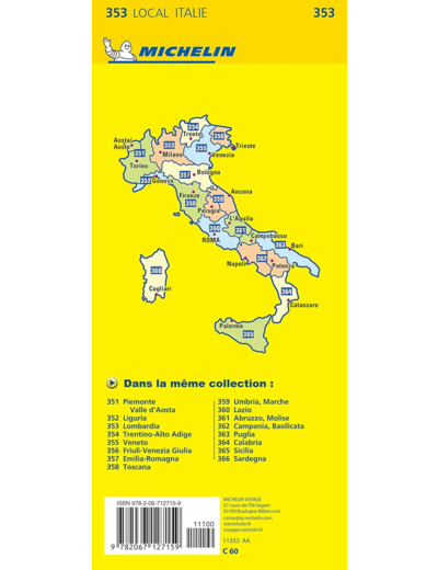 CARTE DEPARTEMENTALE LOMBARDIA