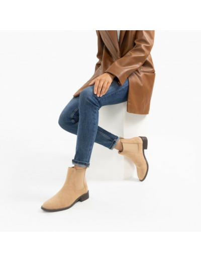 Bottines Chelsea Charlie beiges