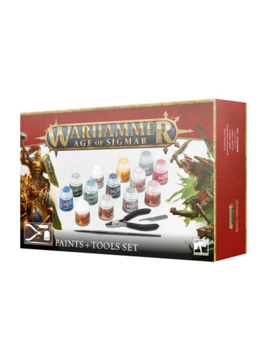 WARHAMMER AGE OF SIGMAR: SET PEINTURES + OUTILS