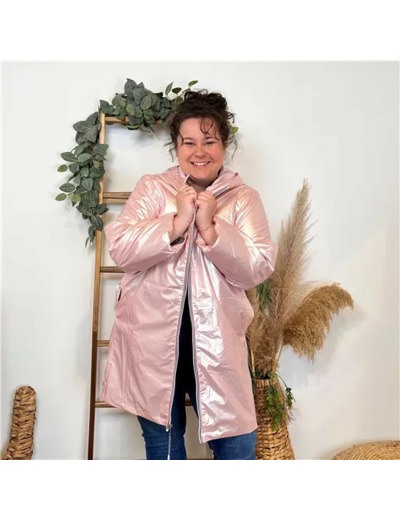 K402- Imper réversible (T42-T50) (rose pâle)