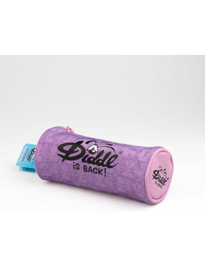 Diddl - Trousse Mauve et Rose 20x8,5 cm - Trousse Scolaire Ronde avec Logo sur Le Devant et sur Les Côtés - Idéale pour Stylos, Crayons et Accessoires