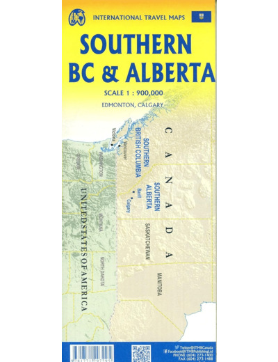 SOUTHERN BC AND ALBERTA 1:900 000