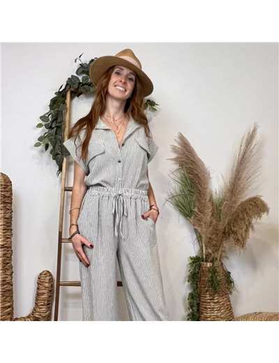 K309- Ensemble Chemise/Pantalon (Tu) (kaki)
