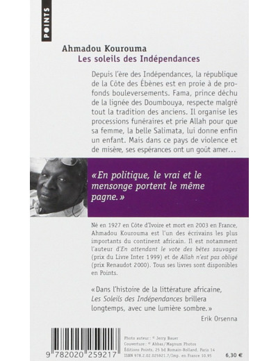 LES SOLEILS DES INDEPENDANCES