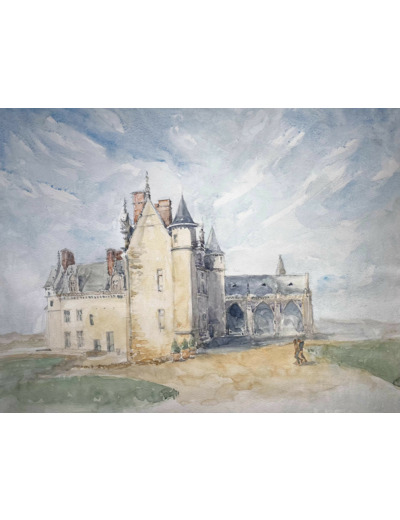 Aquarelle du Château d'Amboise