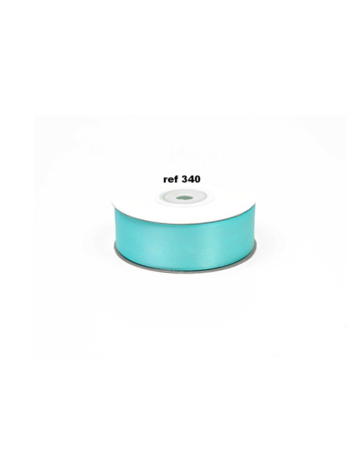 Ruban satin turquoise 340 largeur 25 mm