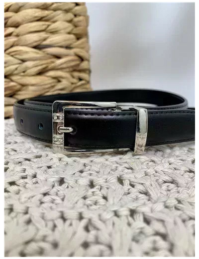 V699- Ceinture sécable Fine 2.2cm (noir)