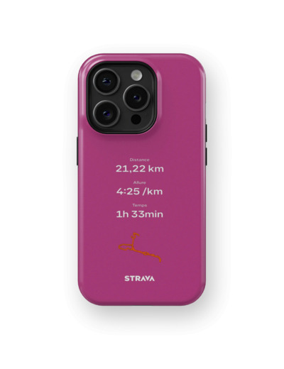 Mon Run Strava - Rose Fuchsia | Coque 3D 2en1 Ultra-résistante