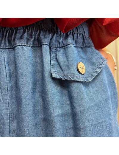 L786- Pantalon 2 poches (Tu) (denim)